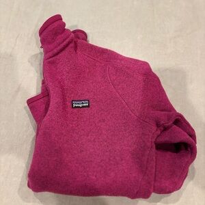 Patagonia Women's Rich Berry Quarter Zip  Sweater